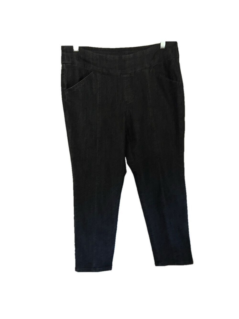 D & Co. Black Jeans, SZ 18WP, Stretch Waist Jeans, Pockets, New Condition (T4)
